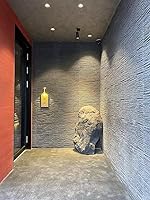 Vista 6 de Panel de pared 3D de piedra suave, paneles texturizados de piedra de agua que fluye, paneles de pared de hormigón con textura suave