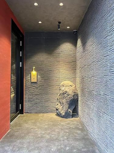 Miniatura 6 de Panel de pared 3D de piedra suave, paneles texturizados de piedra de agua que fluye, paneles de pared de hormigón con textura suave para interior y