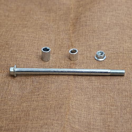 Miniatura 22 de Mokuo Eje delantero trasero de 0.394 in y 9.252 in con buje de 0.236 in, 0.787 in, 1.260 in, apto para motocicleta, Pit Dirt Bike ciclomotor
