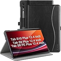 Vista 1 de ZtotopCases Funda para Samsung Galaxy Tab S10 Plus Case 2024/S9 Plus/S9 FE Plus 5G 12.4 pulgadas 2023, funda de piel sintética premium con correa