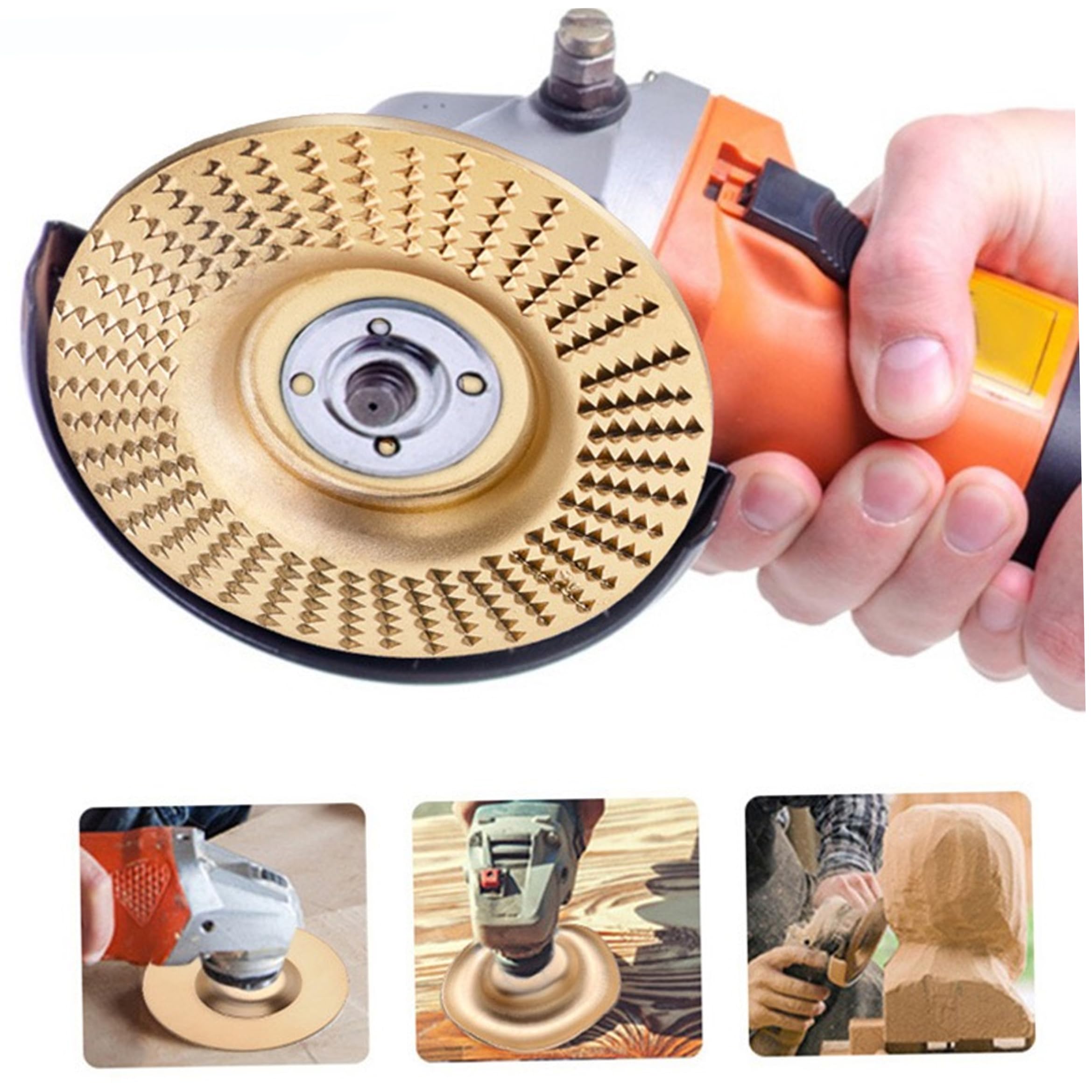 Juego de discos de tallado de madera de 9 piezas, juego de discos de lijado con amoladora angular para amoladoras manuales y máquinas pulidoras
