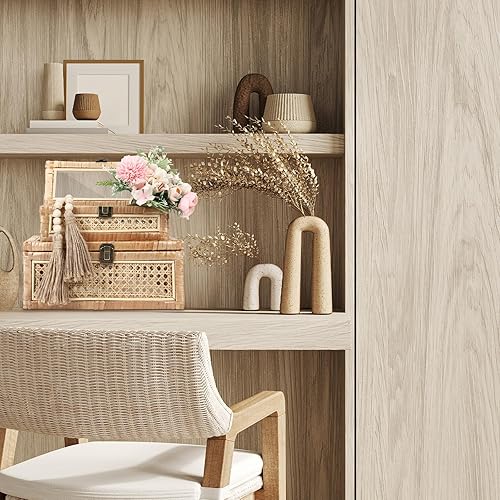 Miniatura 7 de Juego de 2 cajas decorativas de ratán bohemio con tapa de vidrio, cajas apilables rectangulares de caña tejida para exhibir cestas rústicas de