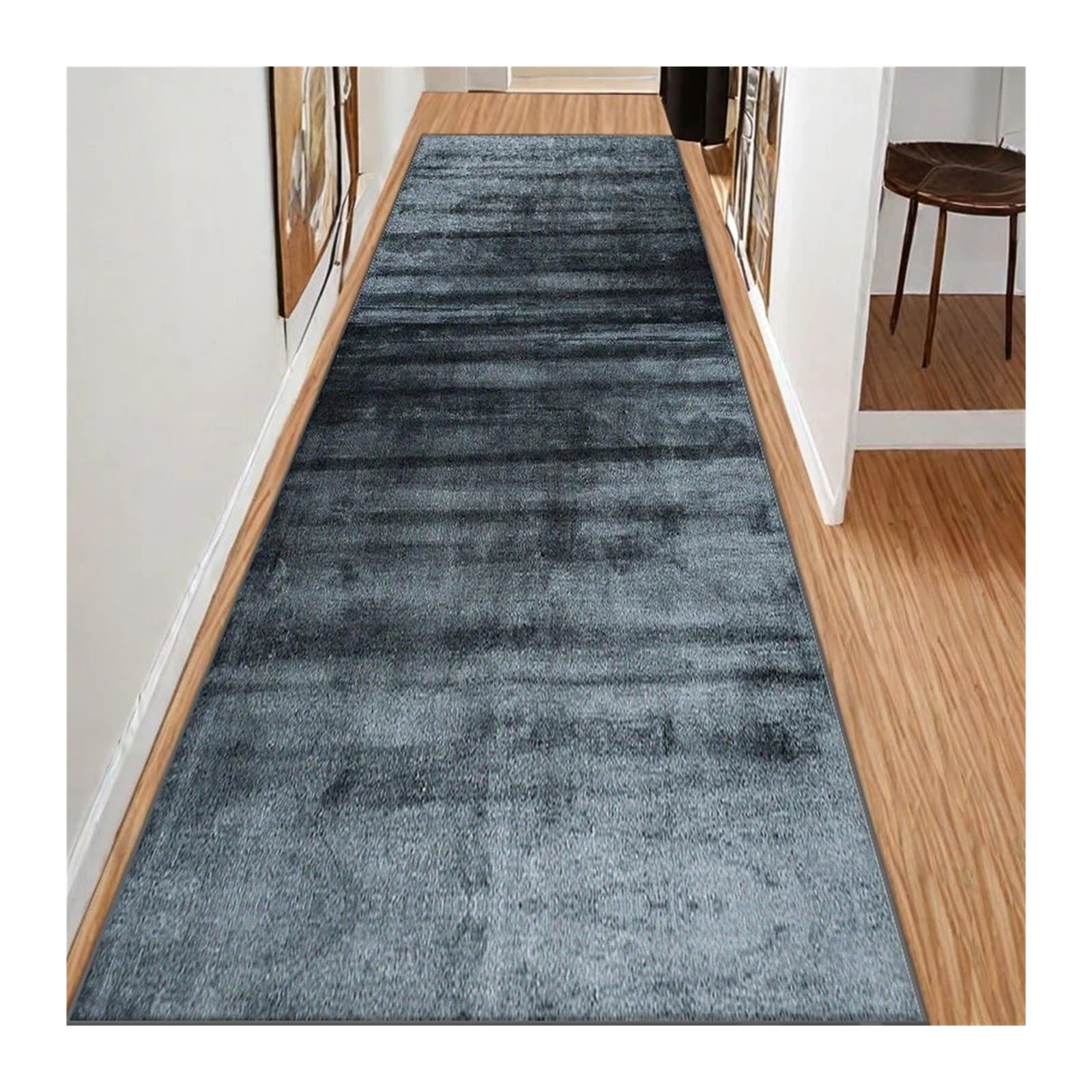 Tapis de couloir long couleur unie 90x300 cm tapis de passage décoration maison escaliers