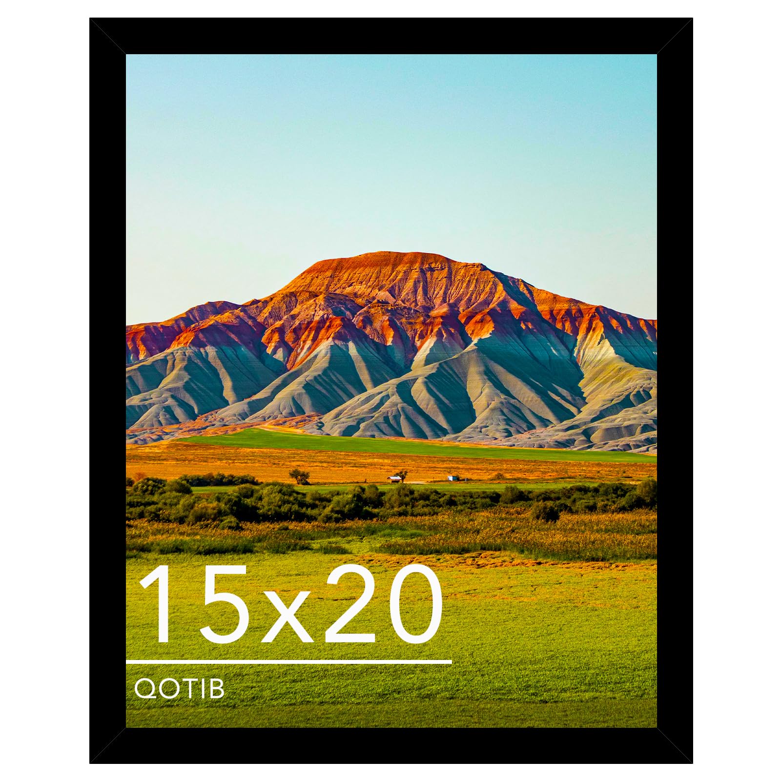 Cadre photo 38,1 x 50,8 cm noir pour suspendre facilement vos grands tirages sans abîmer les murs