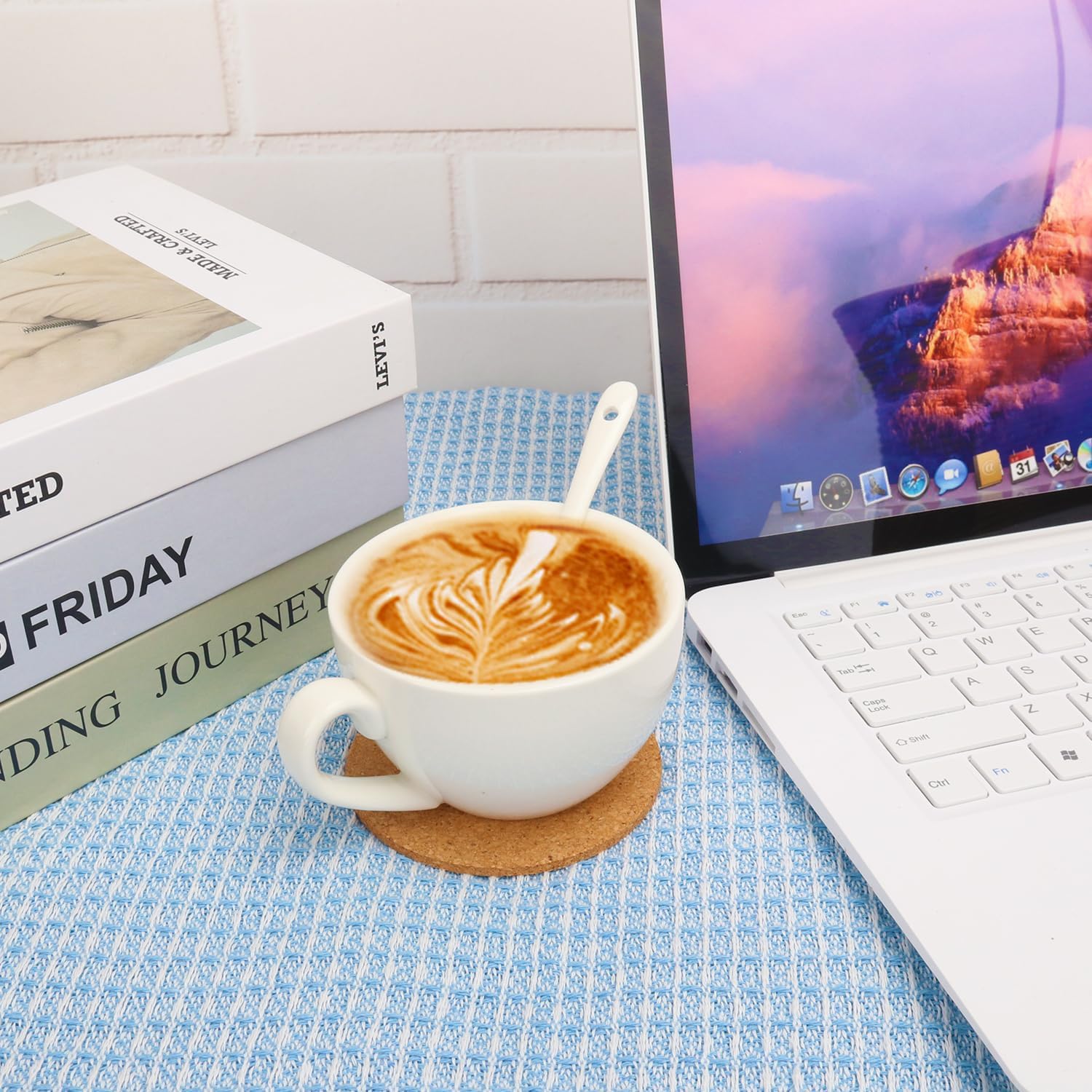 160 Pack 3.5 Inch Round Cork Coasters, Absorbent Cork Coasters for Drinks, Crafts, DIY Projects Wine Glass, Mug, Coffee Cup, Plants and General Use KUKLIPJIM - Image 5