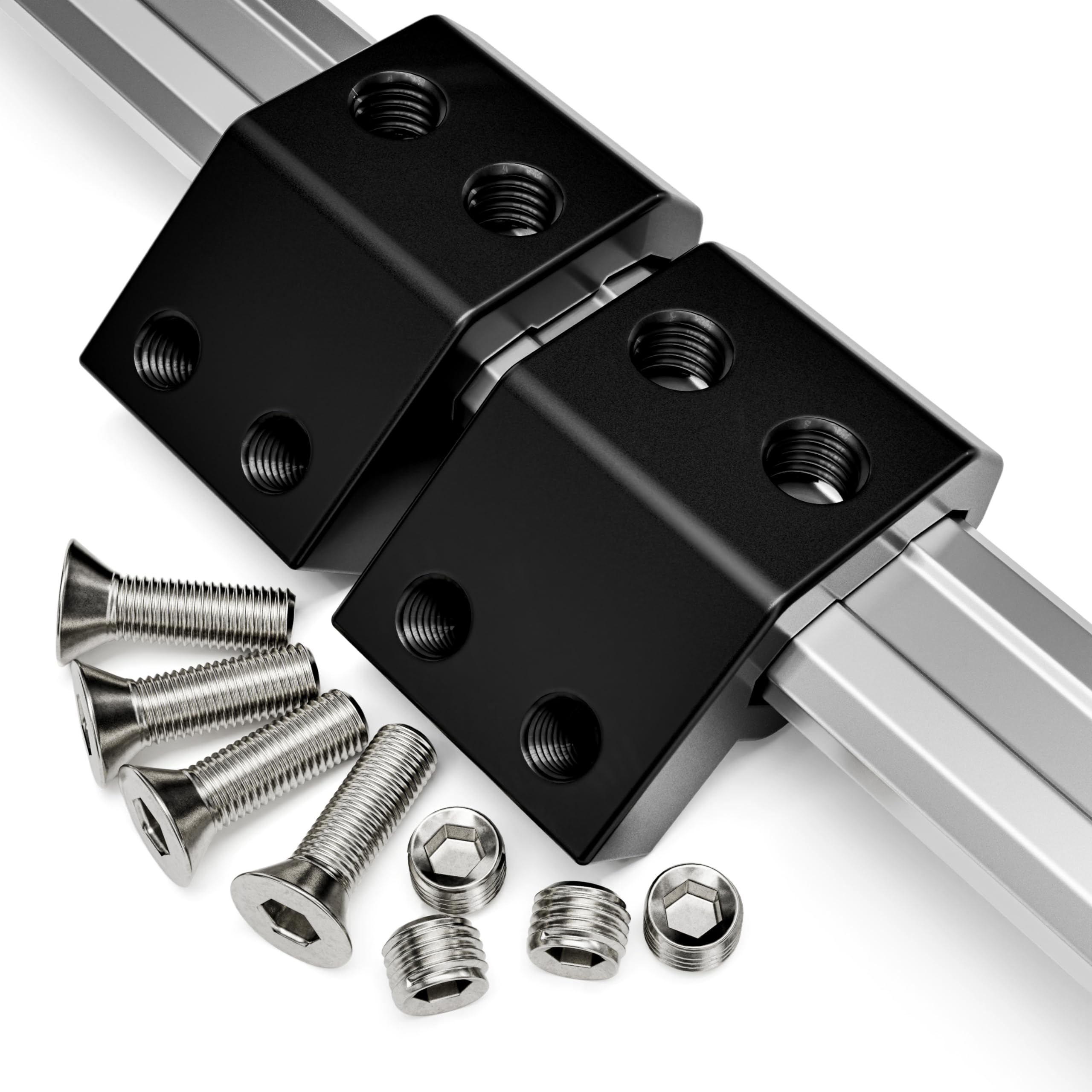 Alpha Engineered Universal Rail Mount Compatible with Milwaukee Packout, Rail Mount for Packout Tool Box, OEM Locking packout Rail Clip, Black