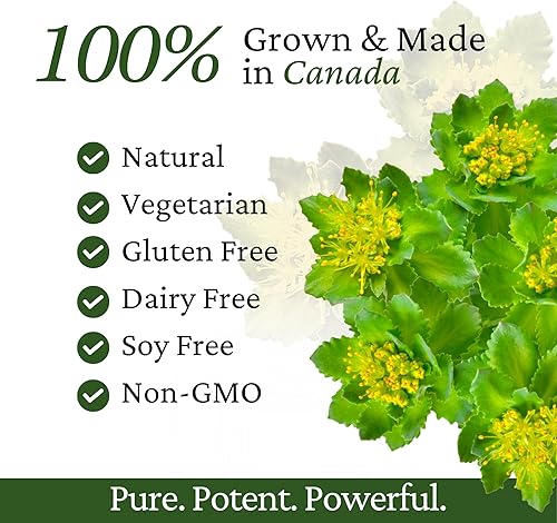 Miniatura 9 de Rhoziva Inmune. Suplemento potenciador del sistema inmunológico, estrés y apoyo energético. Rhodiola Rosea, extracto de hongo reishi, astrágalo,