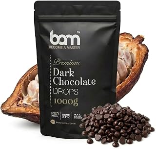 gesunde Kinder-Snack-Ideen – BAM Zartbitter Schokolade Drops – Kuvertüre Backschokolade (55,6% Kakao) – Schok
