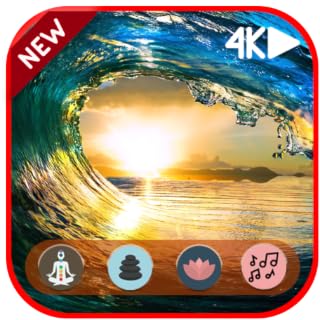 Waves screensaver 4k - beautiful looking ocean in 4K ULTRA HDR With best ocean sound relaxing For Fire Tv - NO ADS