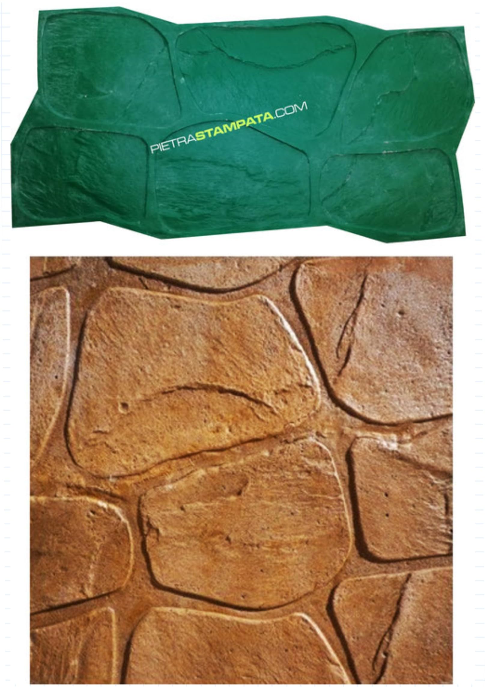 Moule de plâtre fin pour terrasse et mur imprimé ciment au style Sierra naturel