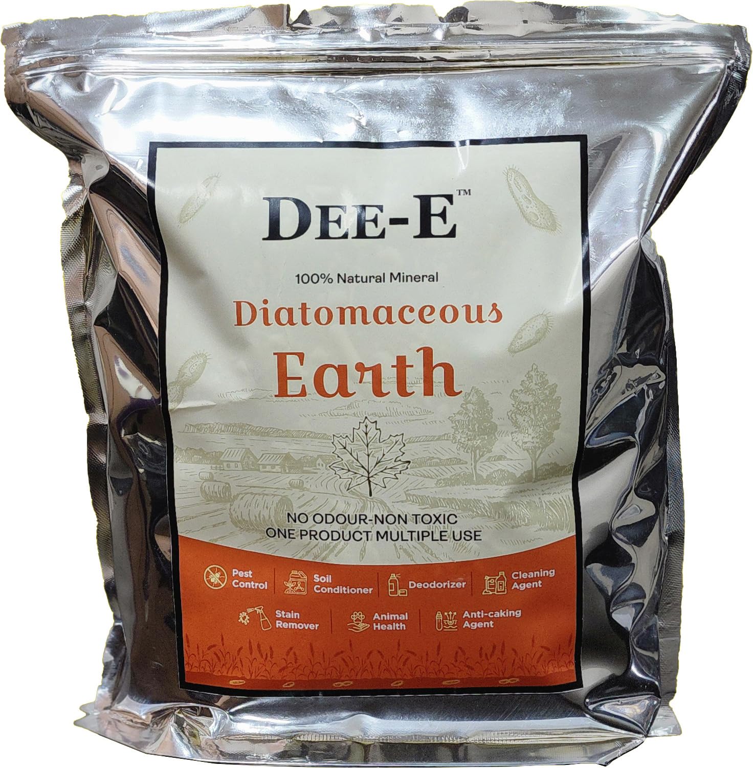 Diatomaceous Earth Powder 100% Pure Natural Organic and Safe Zip Pack of 2 kg
