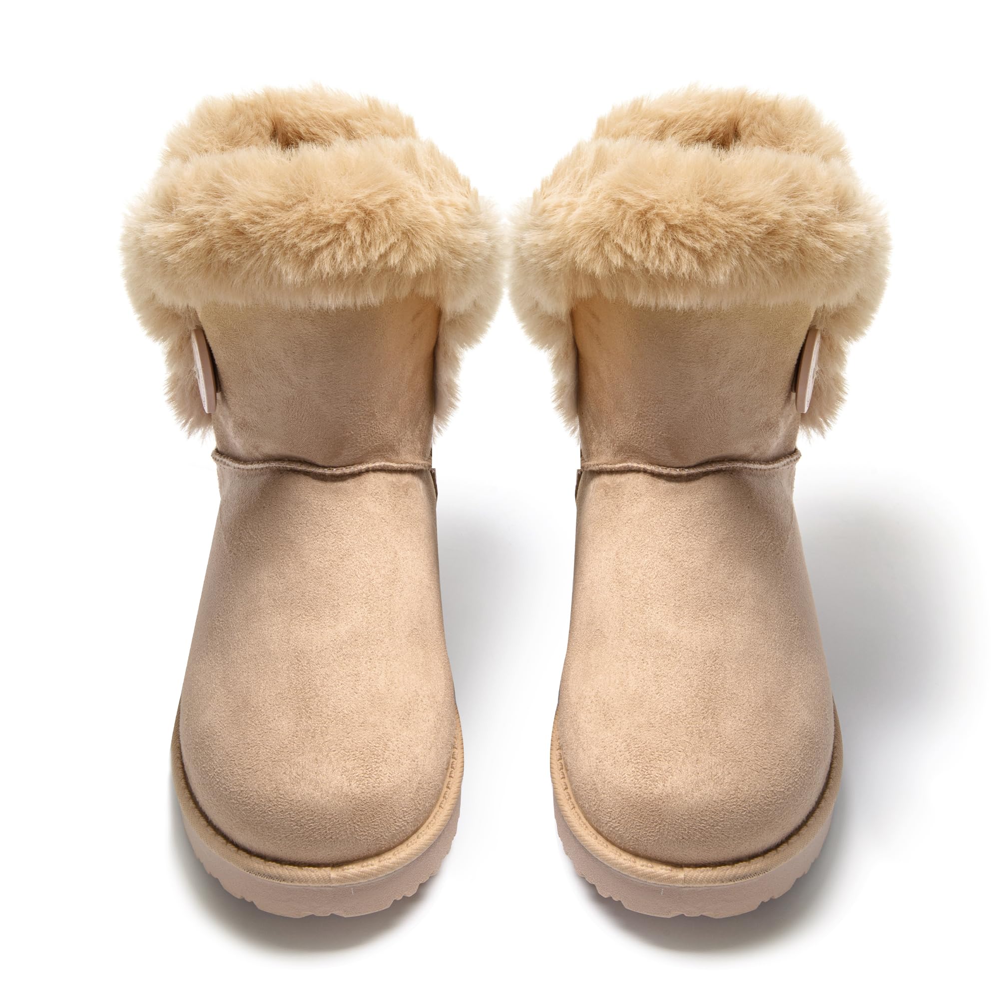 JOMIX Stivali Invernali da Donna Stivaletti Pelosi Classici Imbottita Pelliccia Sintetica Caldi Comodi e Leggeri