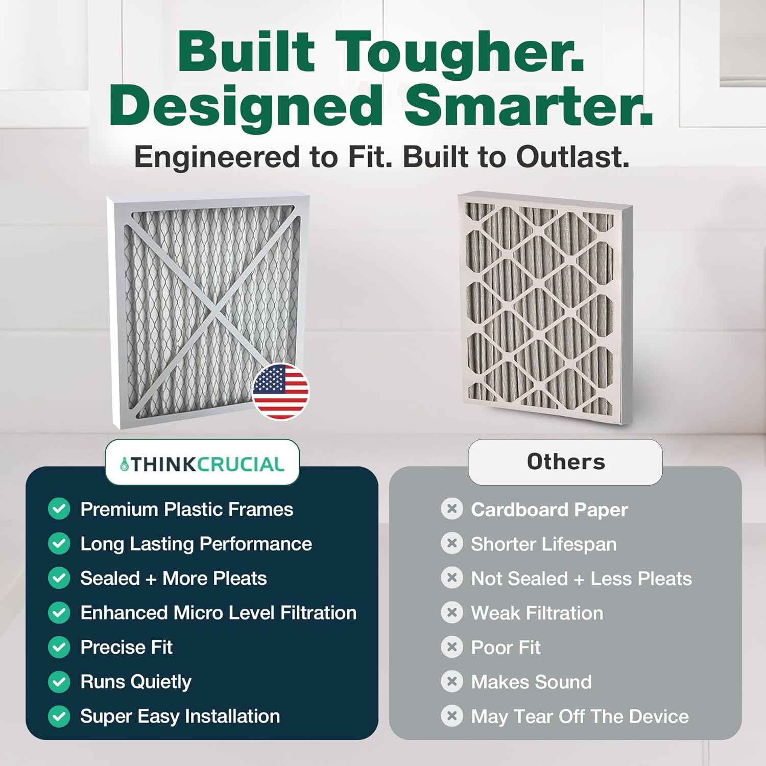 Crucial Air Purifier 2 Filters – Compatible with Hunter® Brand Filter Part # 30931 – Models 30201, 30212, 301213, 30240, 30241, 30251, 30378, 30379, 30380, 30381, 30382, 30383 – (2 Pack) - Image 4