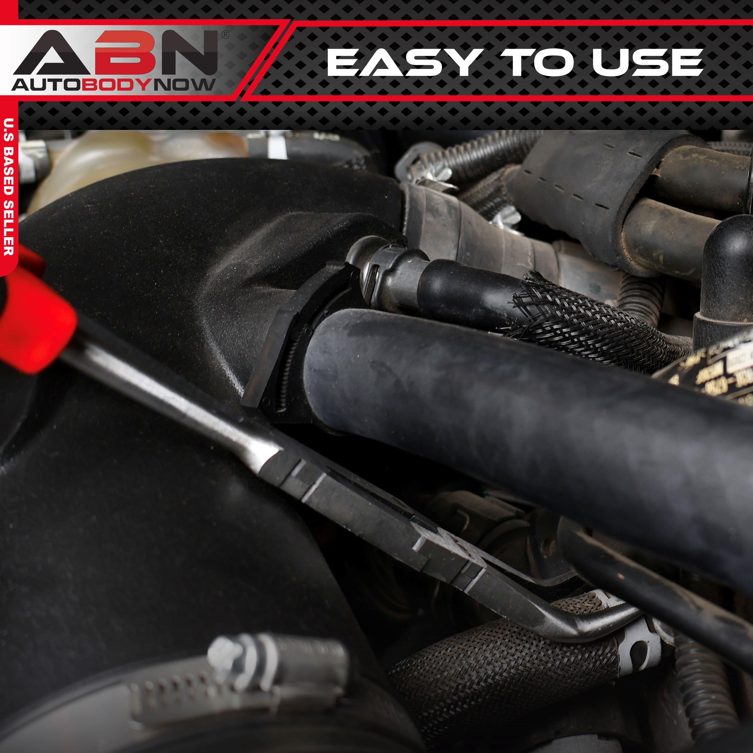 ABN Straight & 45-Degree Bent Needle Nose Pliers Set – 2-Pack Long Reach, Double Joint Compound Action, Serrated Tips, 13” Length, Ideal For Tight Spots & Automotive Work