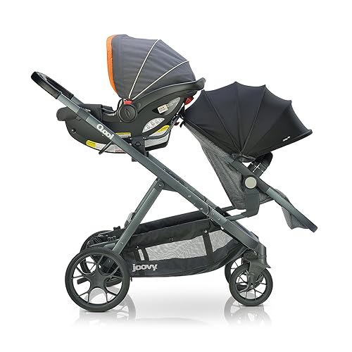 Miniatura 10 de Joovy Cochecito Qool cochecito personalizable individual doble triple mezcla negra