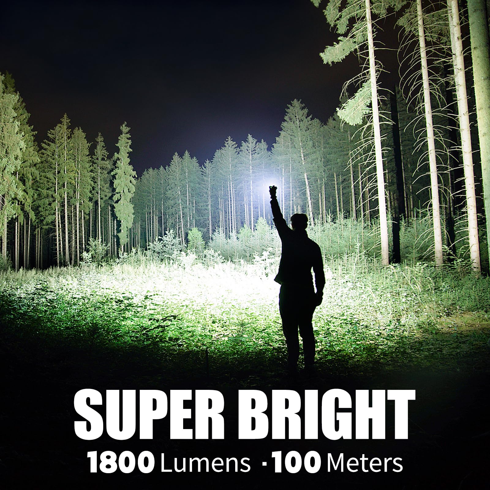 Linterna EDC recargable, linterna plana de 1800 lúmenes, 9 modos con modos LED blancos, UV/RGB, luces de bolsillo magnéticas con clip para camping, emergencia, reparación, detección de orina de