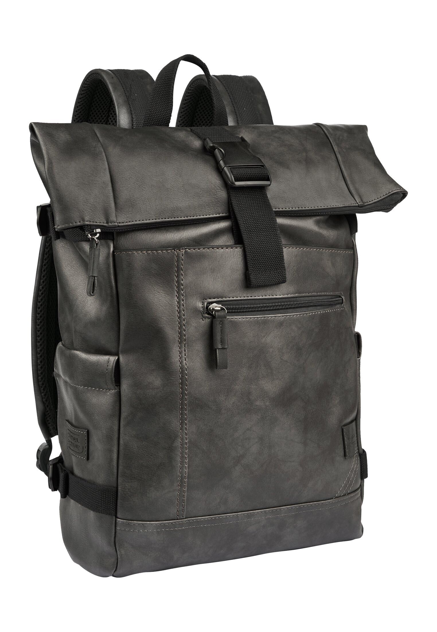 camel active Men's Laos 004587 Backpack (Pack of 1), black, L, Rucksack