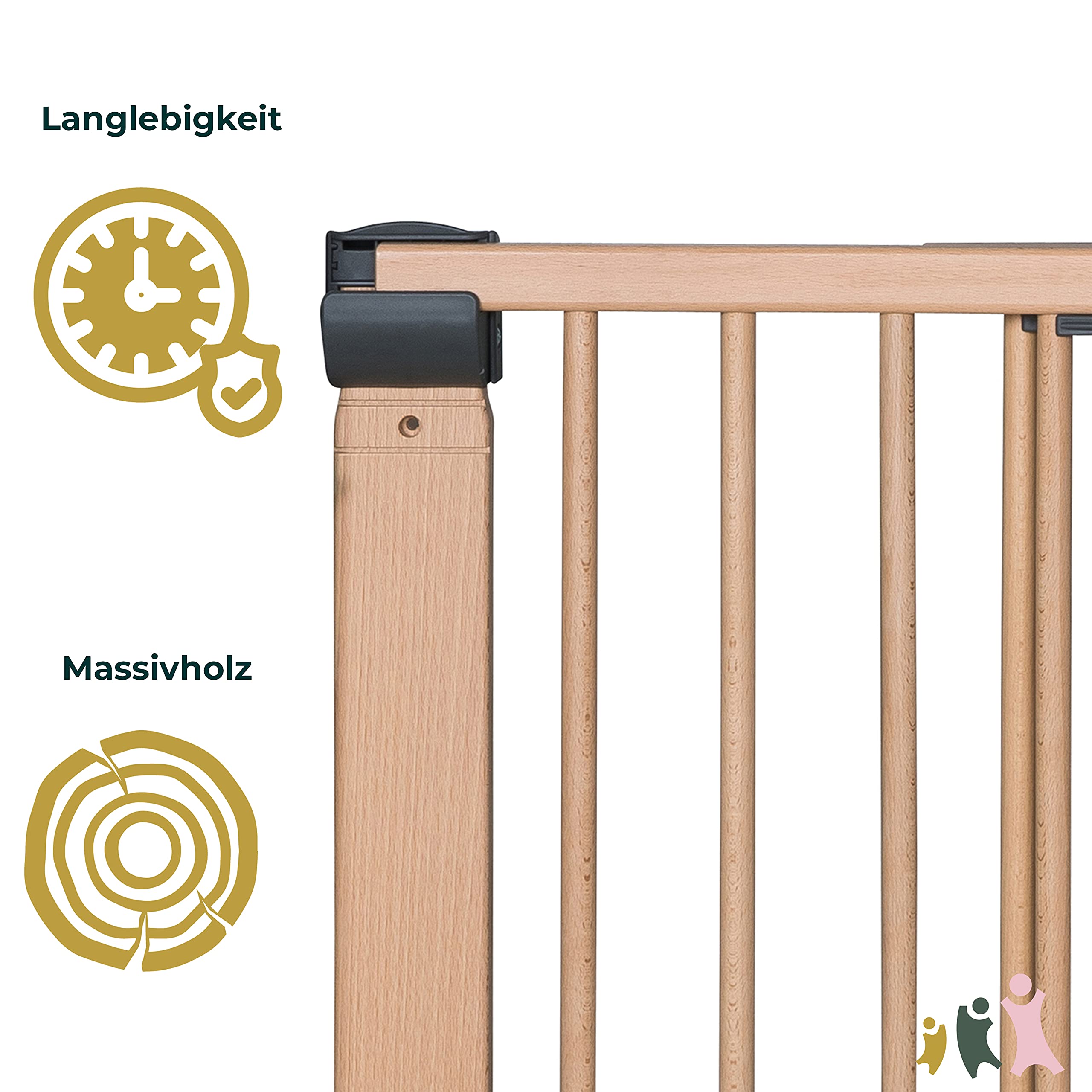 Geuther Türschutzgtter Ors Zum Bohren 58-133 Cm Weß, Barrerefreer
