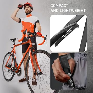 Mini Bike Pump 120 PSI / 8.3 Bar – Compact Portable Bicycle Hand Pump for Presta, Schrader Valve | Frame Mounted Small Manual Bike Pumps for All Bikes – MTB, Road, Mountain Bikes