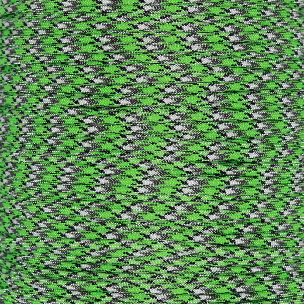 Paracord Planet 100 Foot Hanks of 550 Type III 7 Strand Paracord (Bio Sludge 100 Feet)