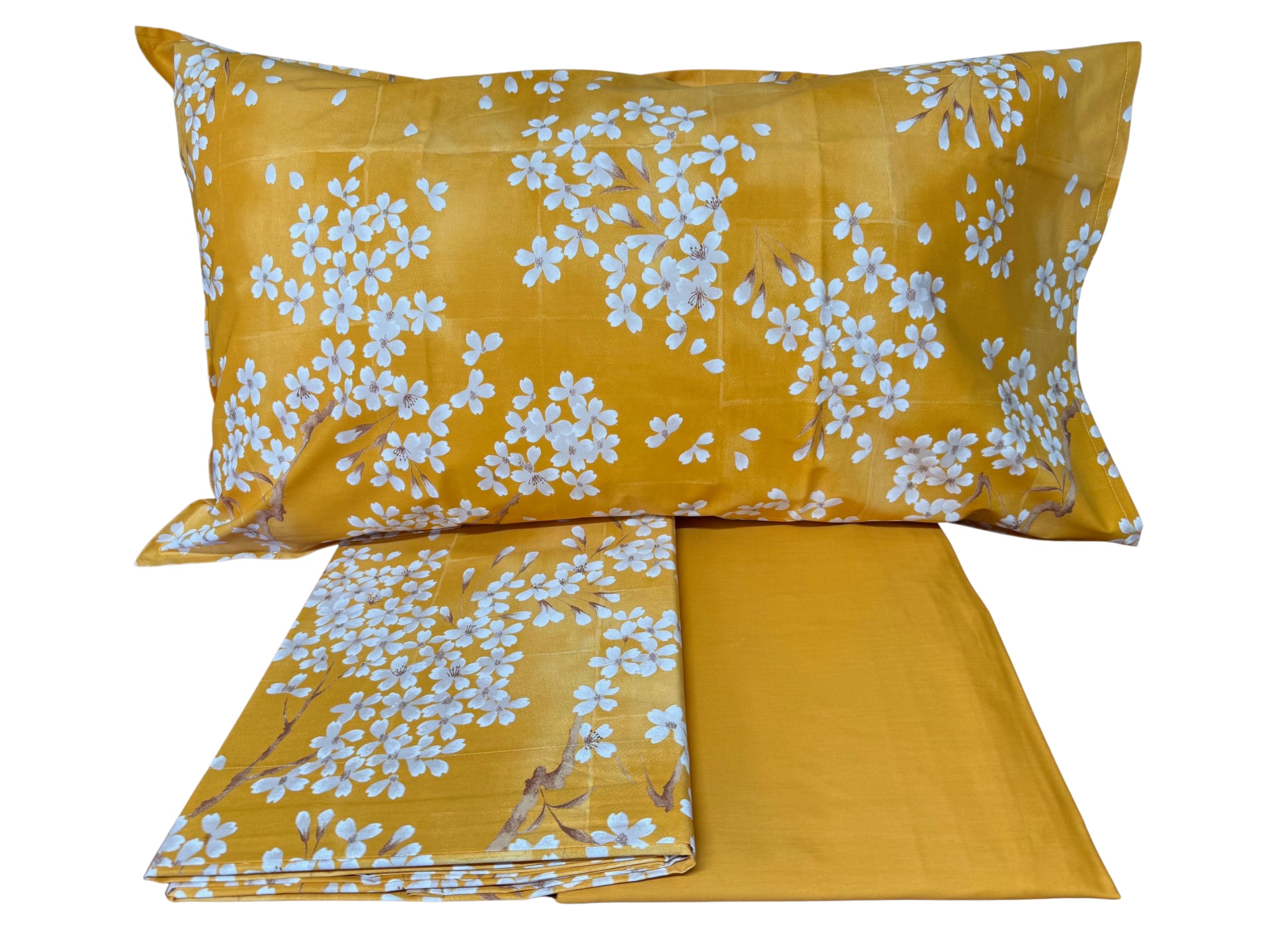 Parure de lit percale Fazzini drap housse 180x200 et drap plat 260x295
