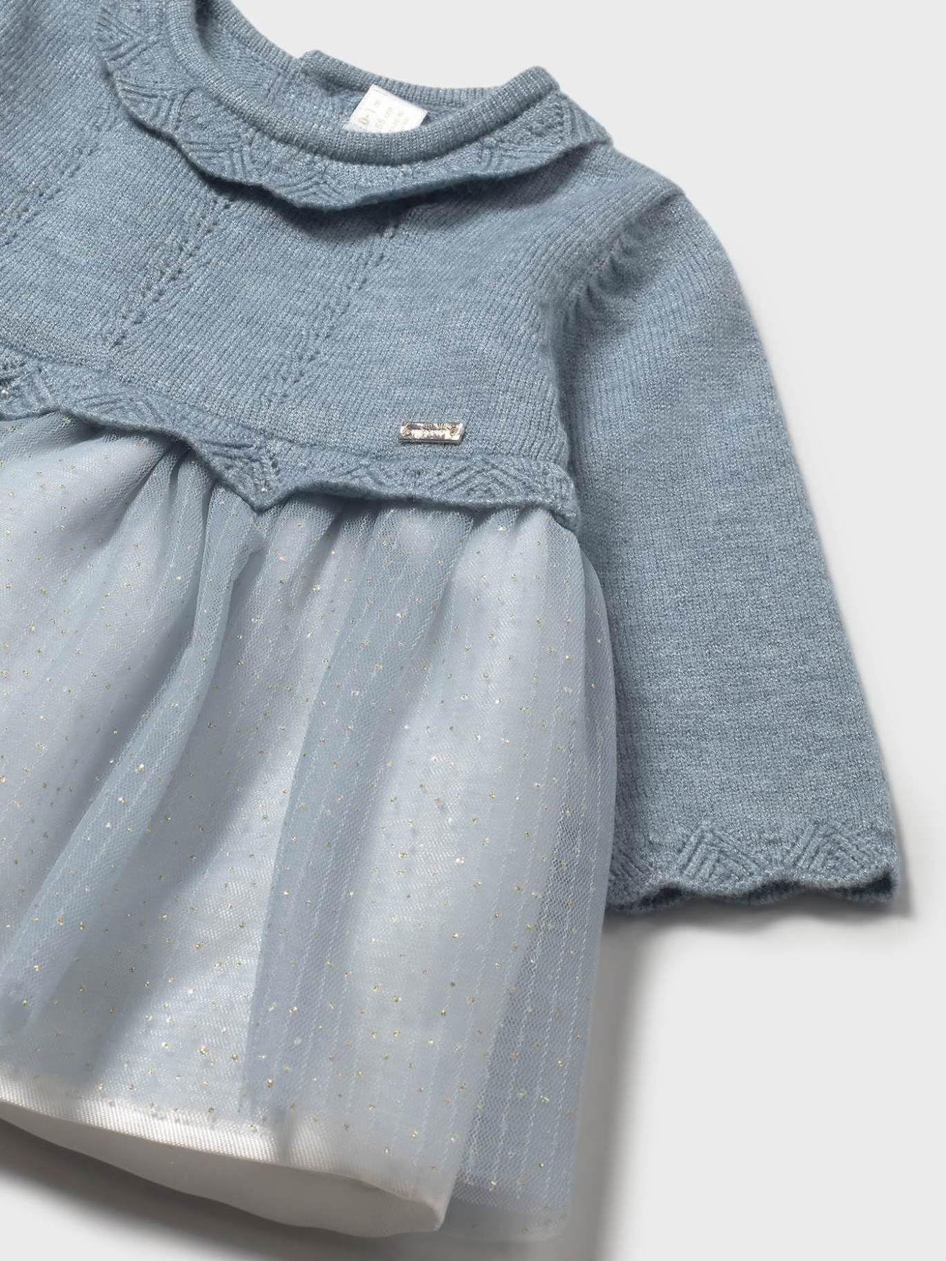 Mayoral Vestido Tricot y Tul para bebé niña Luna vig
