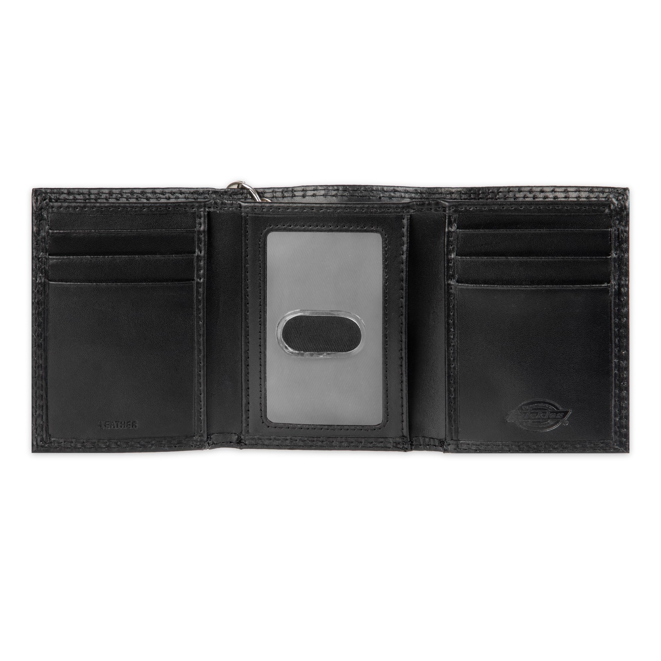 Dickies Monedero de Triple Cadena para Hombre, Color Negro, Talla única, Triple Pliegue