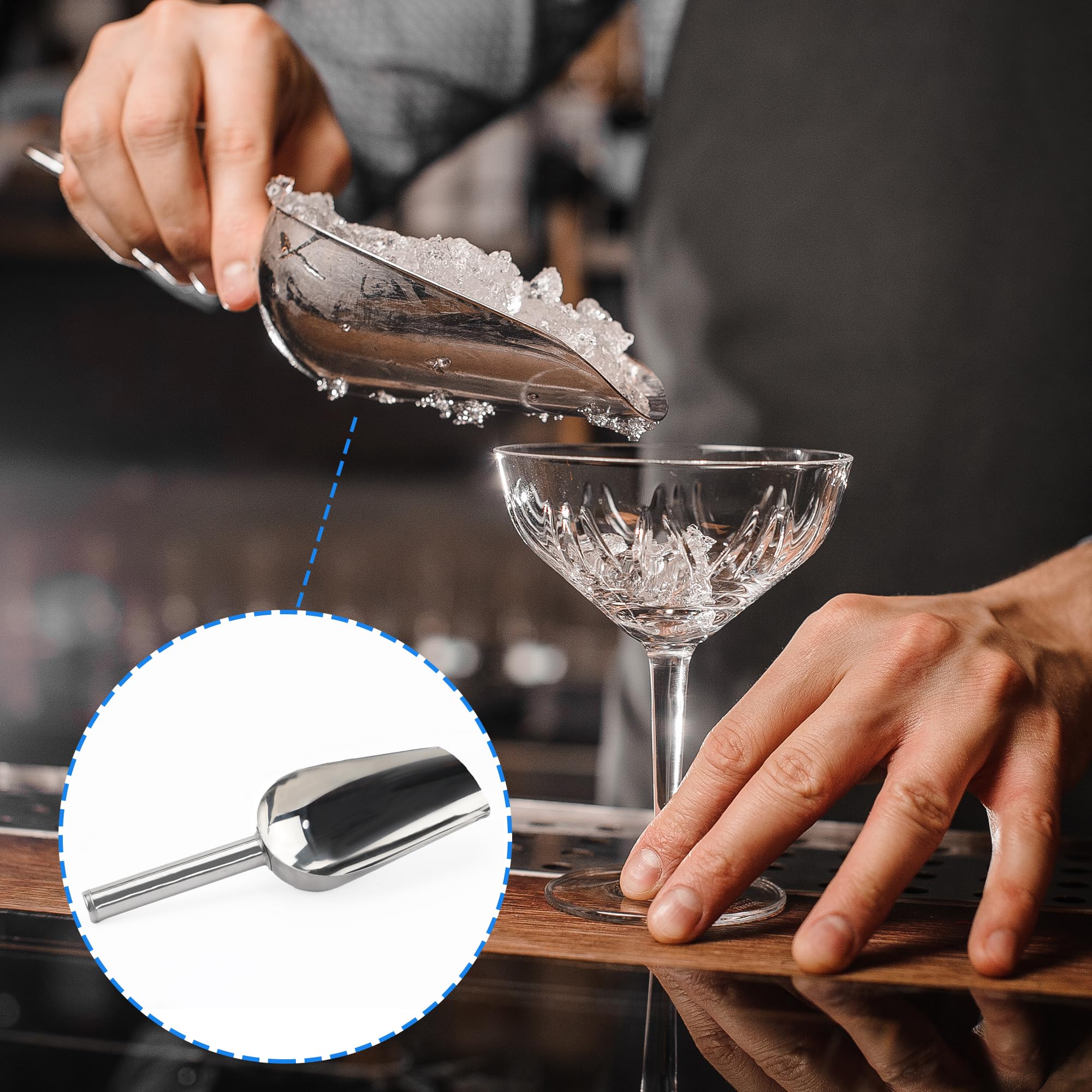 2 Stuks Roestvrijstalen Ijsschep, Kleine Metalen Snoepschep Voor Keukenbar Feest Bruiloft 12 Inch
