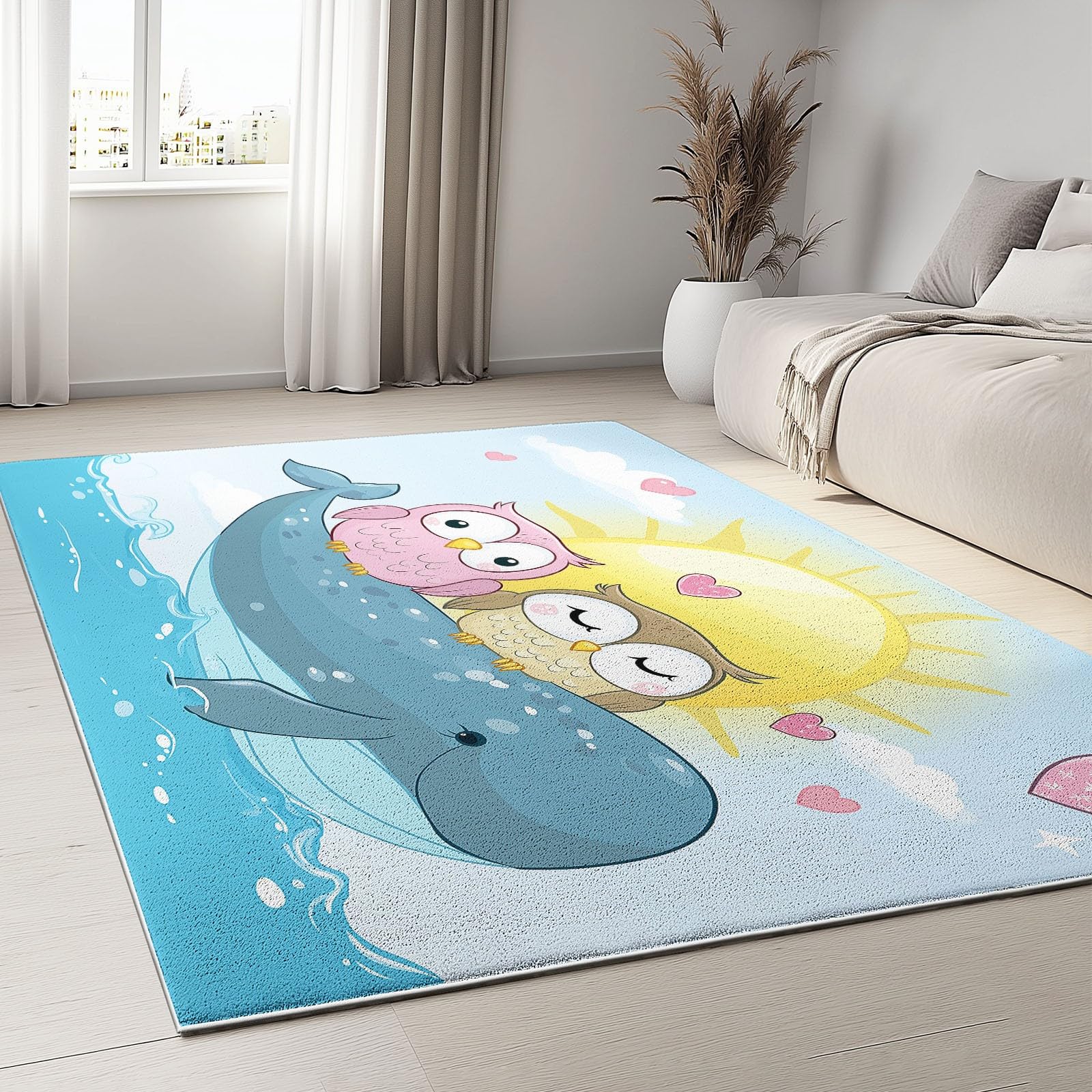 Tapis doux chambre enfant antidérapant pour éviter les glissades