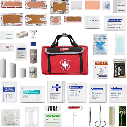 Miniatura 2 de Kits de primeros auxilios: kit médico de emergencia con 218 piezas de suministros médicos, kits de primeros auxilios deportivos, kit de trauma