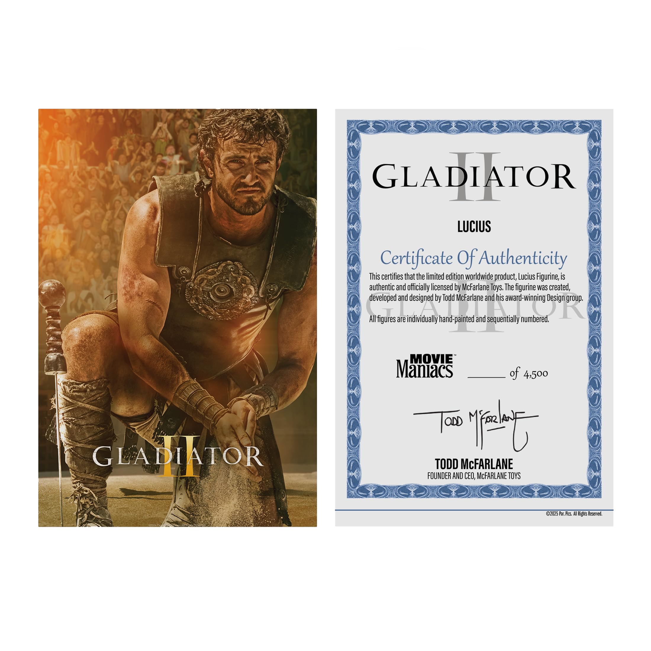McFarlane Lucius (Gladiador II) Figura de Juguete Posada de 6 Pulgadas