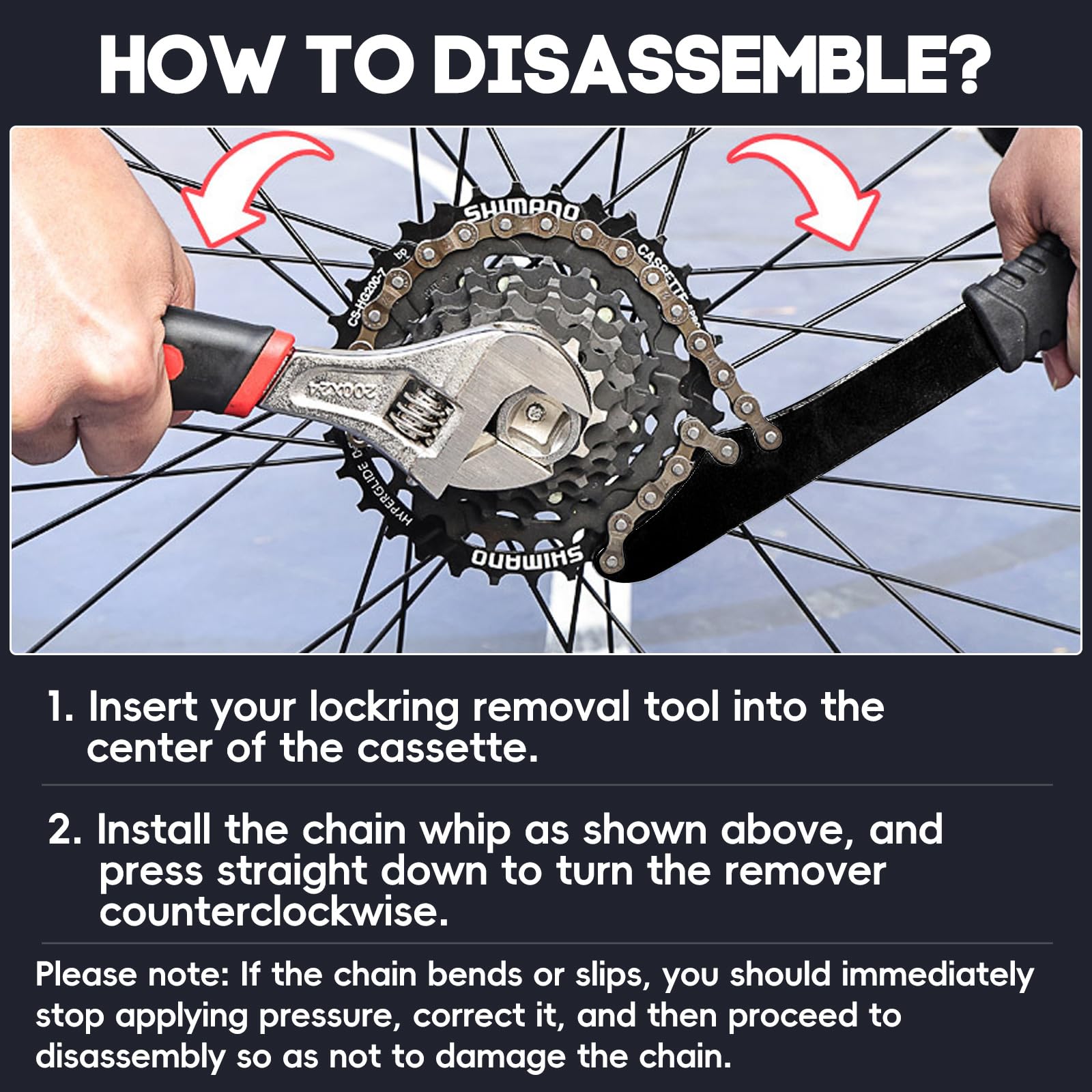 Kit Outil Vélo 3 En 1 – Dérive-chaîne, Extracteur Cassette, Pédalier, Pour Chaînes 6-11 Vitesses, Shimano/SRAM/SunRace