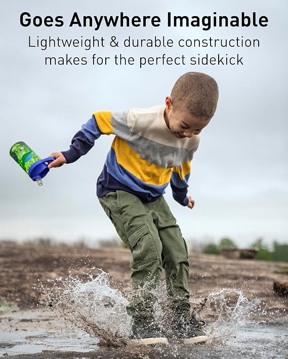 CamelBak Eddy+ Kids Water Bottle with Bite Valve Straw, LeakResistant Easy Sip Design for Everyday Hydration, 14oz | Kids