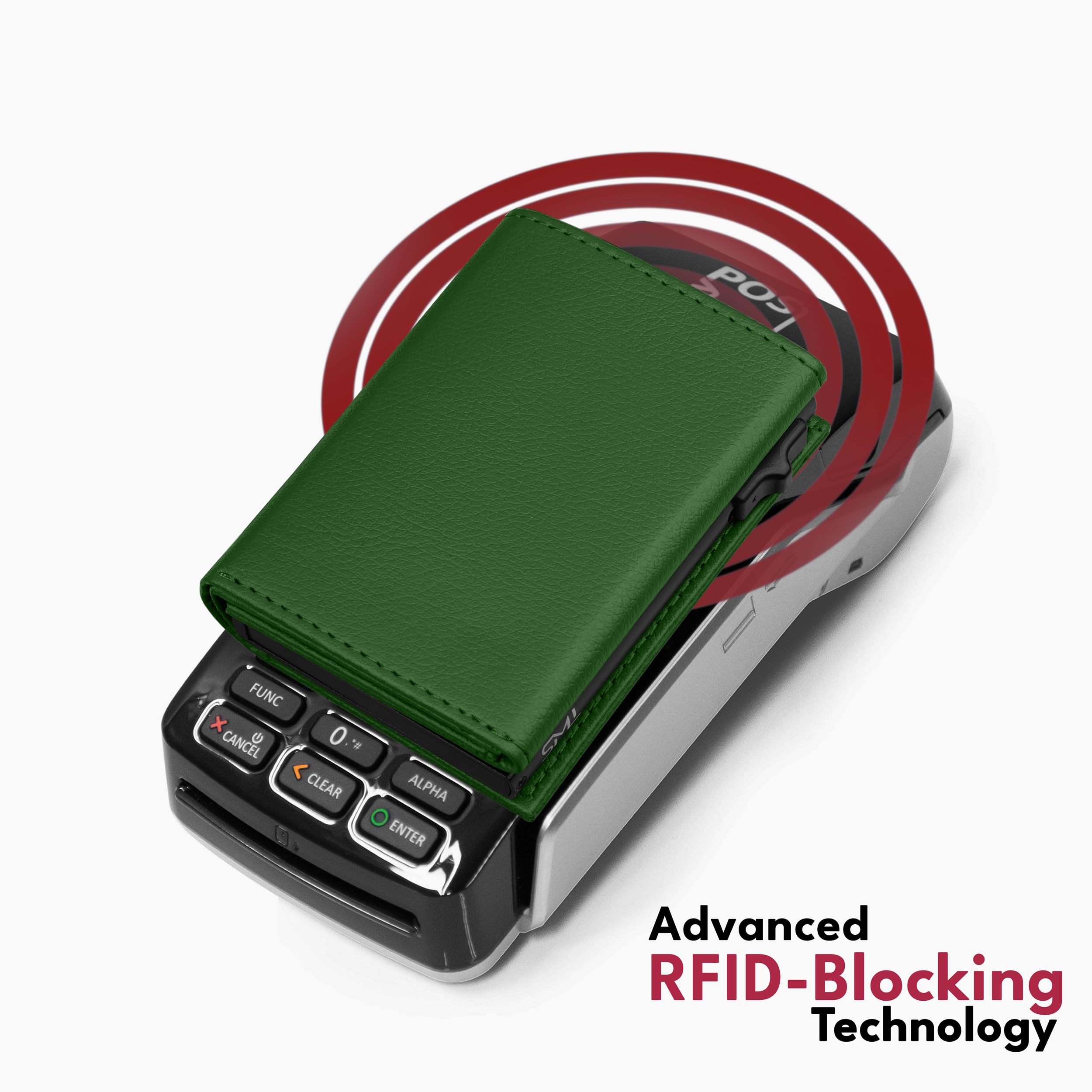 The Wallet Store Urban Pop RFID Protection Wallet Cardholder - Green