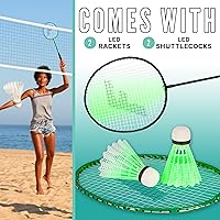 Vista 2 de Franklin Sports Badminton Racket + Birdie Set - Replacement Badminton Equipment for Kids + Adults - 2 Player - 4 Player Badminton Racket Sets