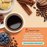 Vista 88 de Smart Sips, Pumpkin Spice Cinnamon Roll Coffee, Medium Roast, Gourmet Flavored Coffee Single Serve Pods for Keurig K-Cup Brewers, 24 Count