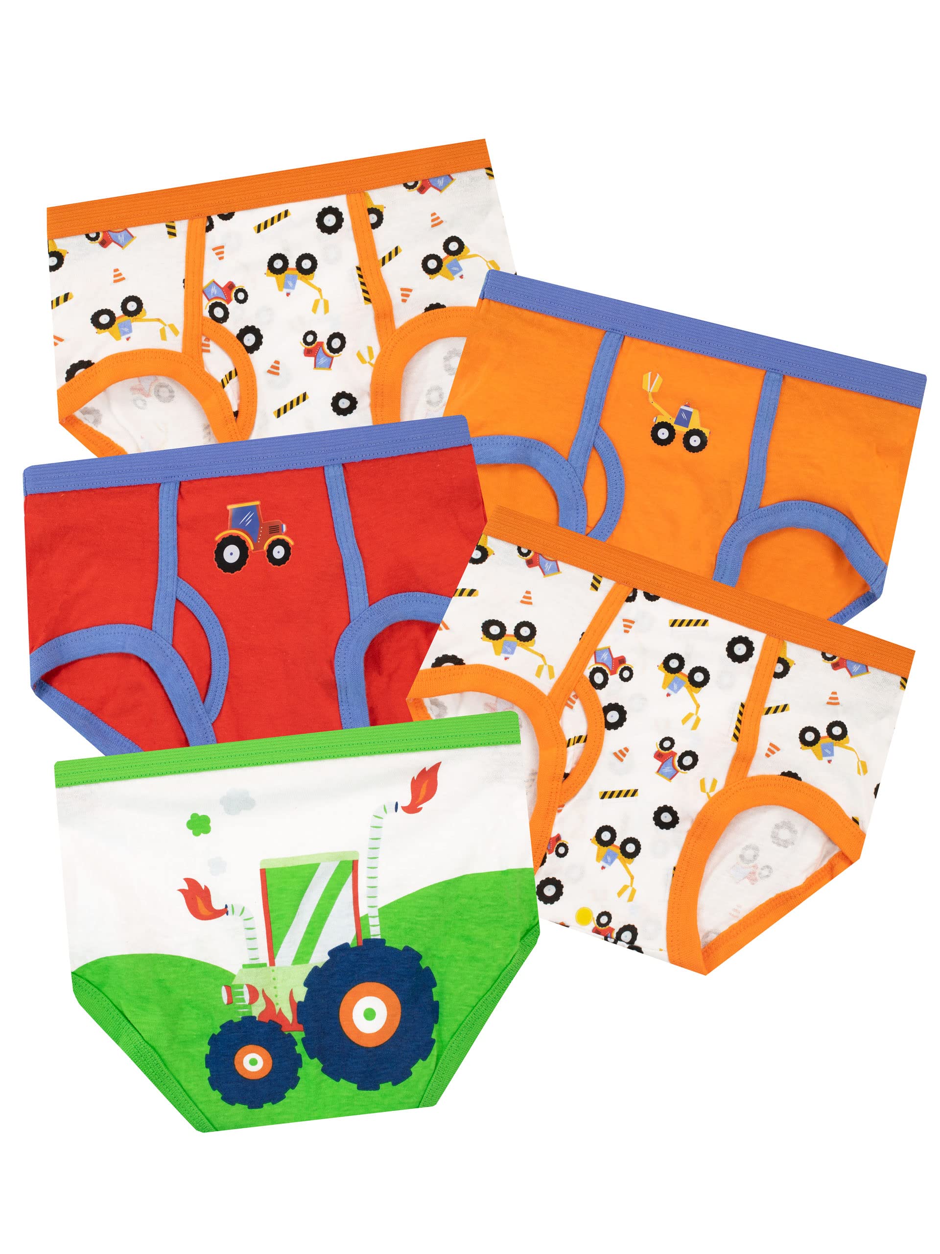 Harry Bear Boys Underwear Pack of 5 Tractor Multicoloured 4-5 Years