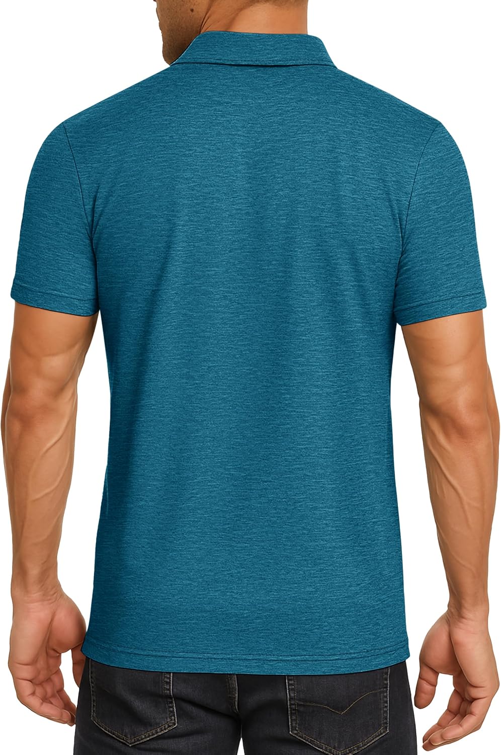 Cavva Polo Shirts for Men Performance Mens Golf Shirt Dry Fit Collared Polo Shirts Short Sleeve Moisture Wicking