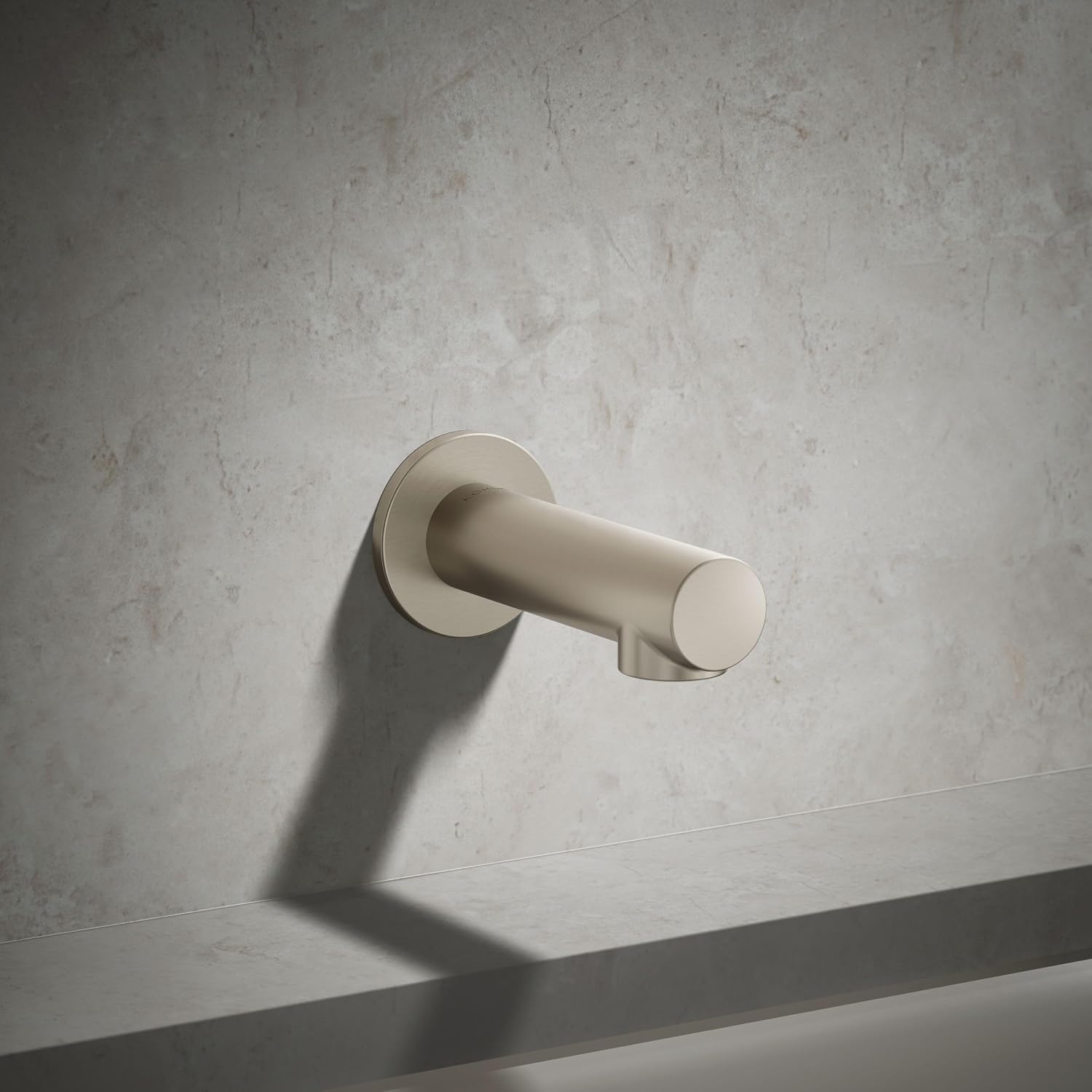 Kohler 33967-BN Elate® Non-Diverter Bath Spout, Vibrant Brushed Nickel