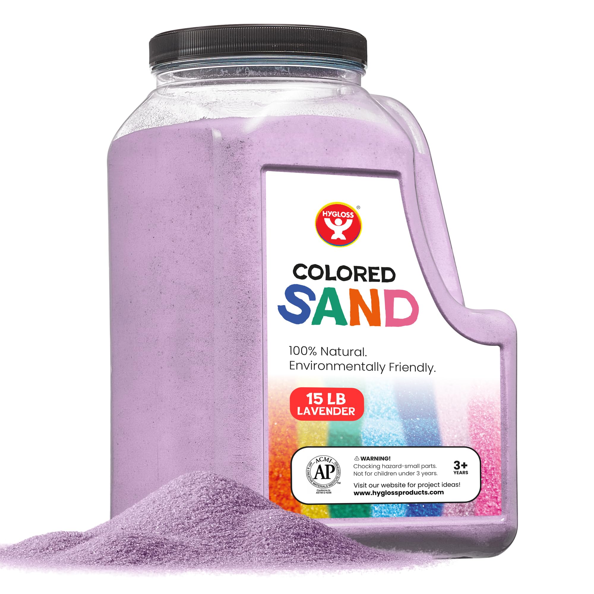 Color Fun Sand Snapklik.com : Colored Sand For Crafts 15 Lb Bottle, Lavender Vibrant ...