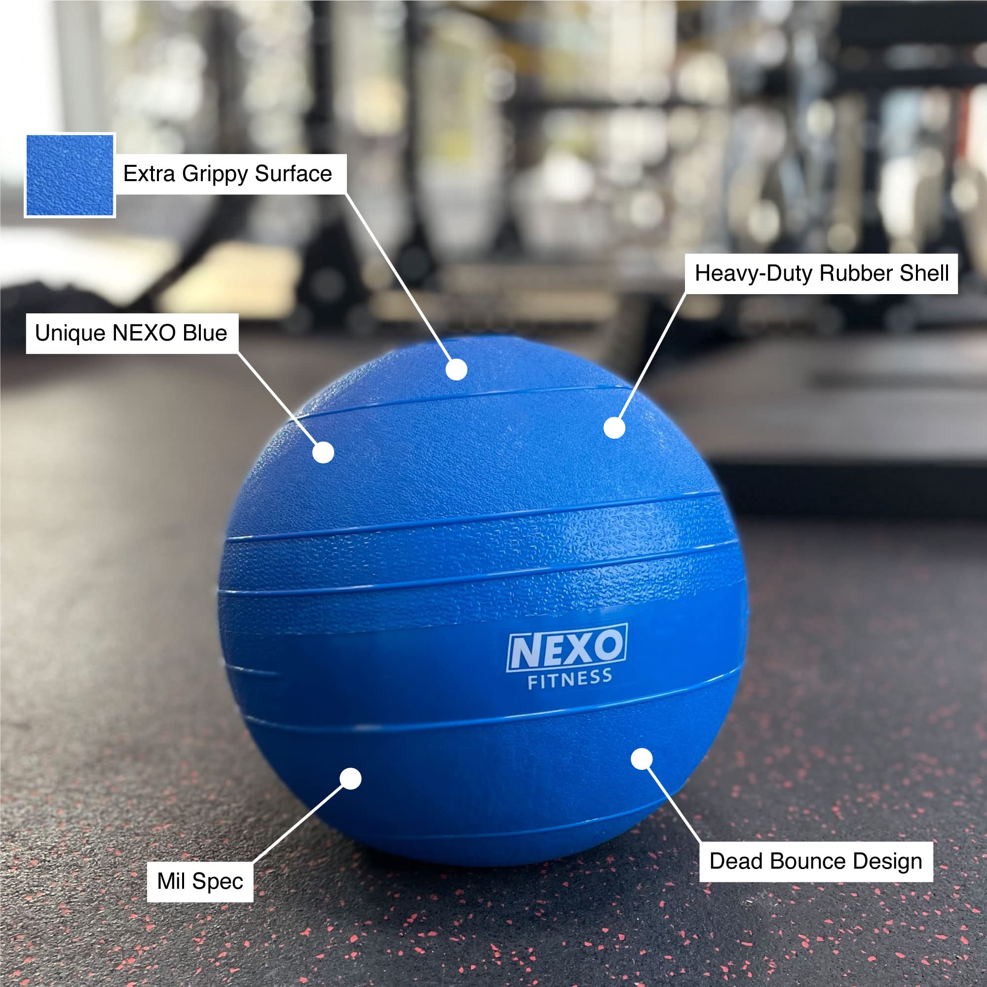 Amazon.co.jp: NEXO Fitness スラムボール ブルー 5~100ポンド
