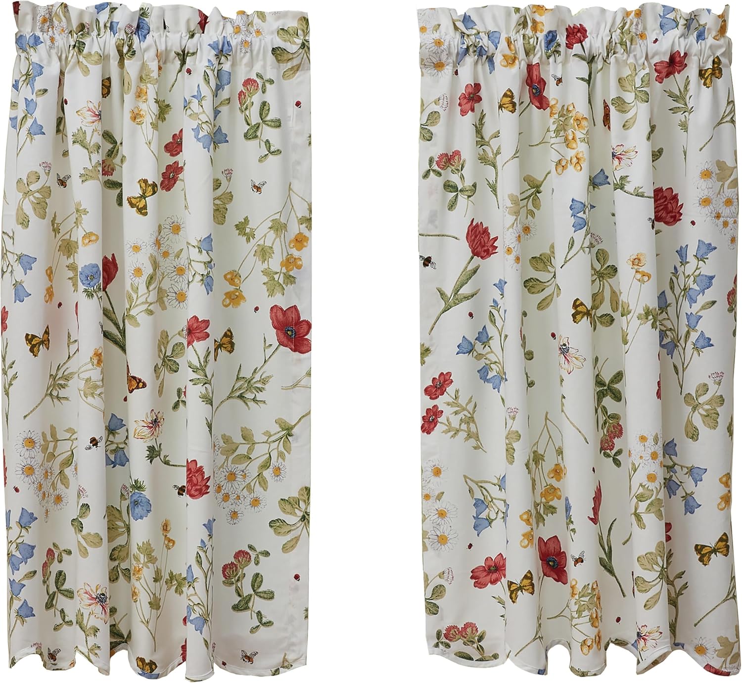 Park Designs Wildflower Scalloped Window Tiers
