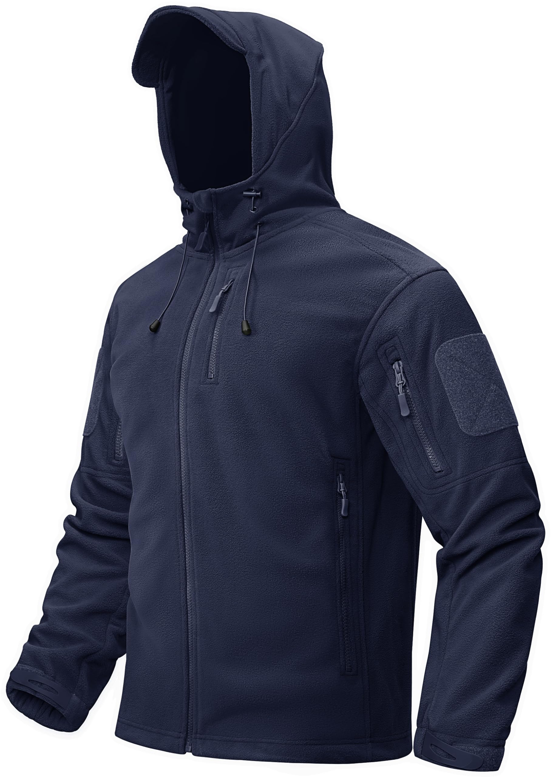 TACVASEN Men's Full Zip Up Fleece Jacket Warm Coats Winter Tactical Hoodie
