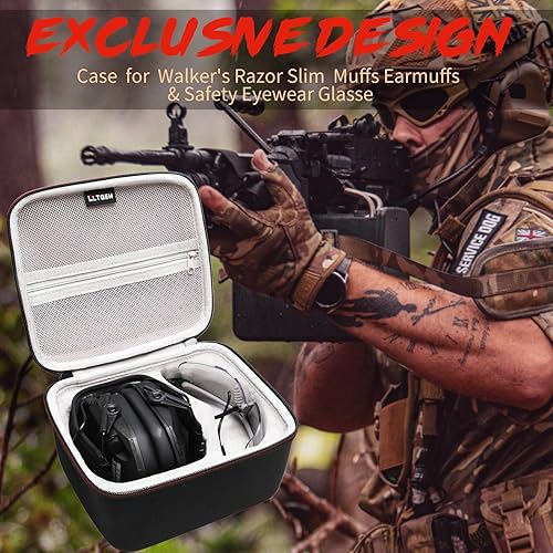 Miniatura 8 de LTGEM Case for Walker's Razor Slim Ear Muffs - Hard Storage Travel Protective Carrying Bag