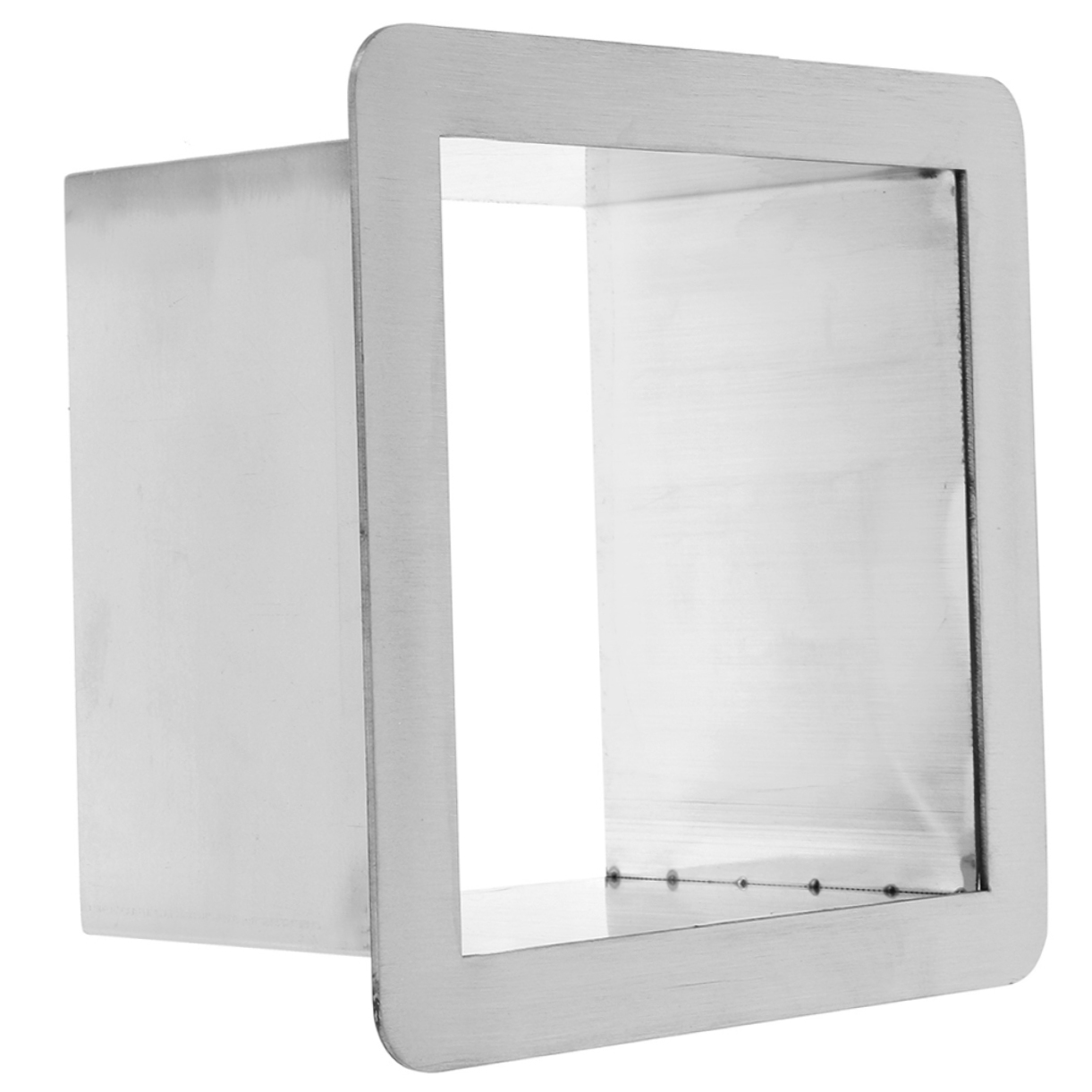 Image of STOBAZA 6.3 Inch Square Drop-in Trash Chute, 304 Stainless Steel Built-in Countertop Trash Can Grommet for Kitchen Waste Bin, Rustproof & Easy-Clean Insert for Seamless Cabinet Design