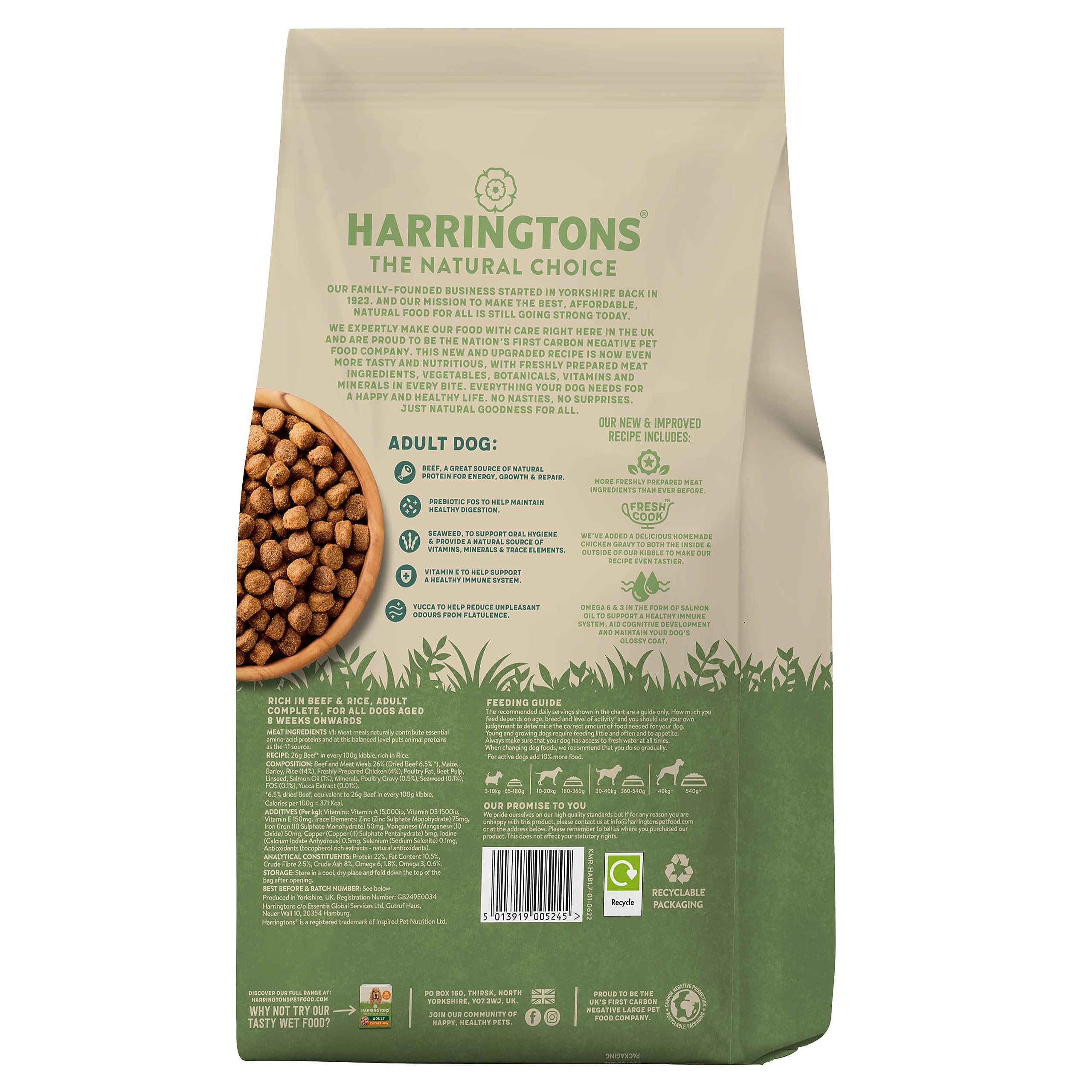 Harringtons Dog Beef 1.7kg (Pack of 4) - 4