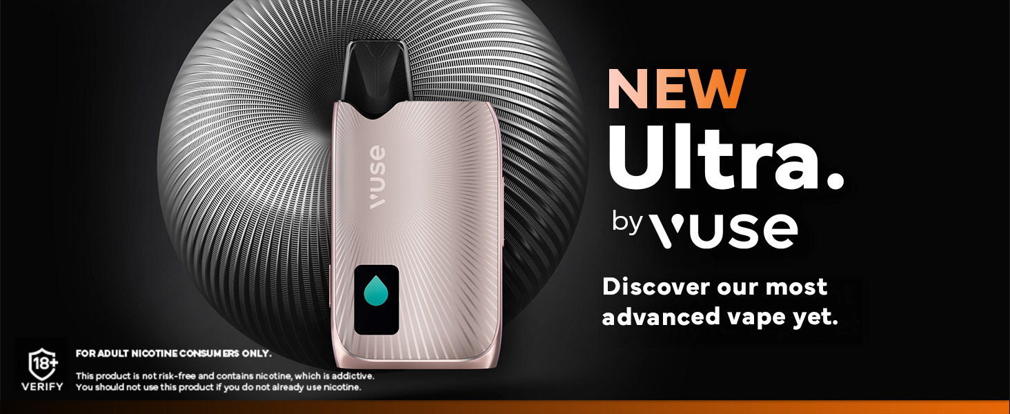 Vuse Ultra – Smart Vape with LED Display, Premium E-Cigarette Pod System,  Compatible with Vuse Pods & Ultra Smart Pods (Sold Separately) (Smart  Features Only Available with Smart Pods), Rose Gold: Amazon.co.uk: