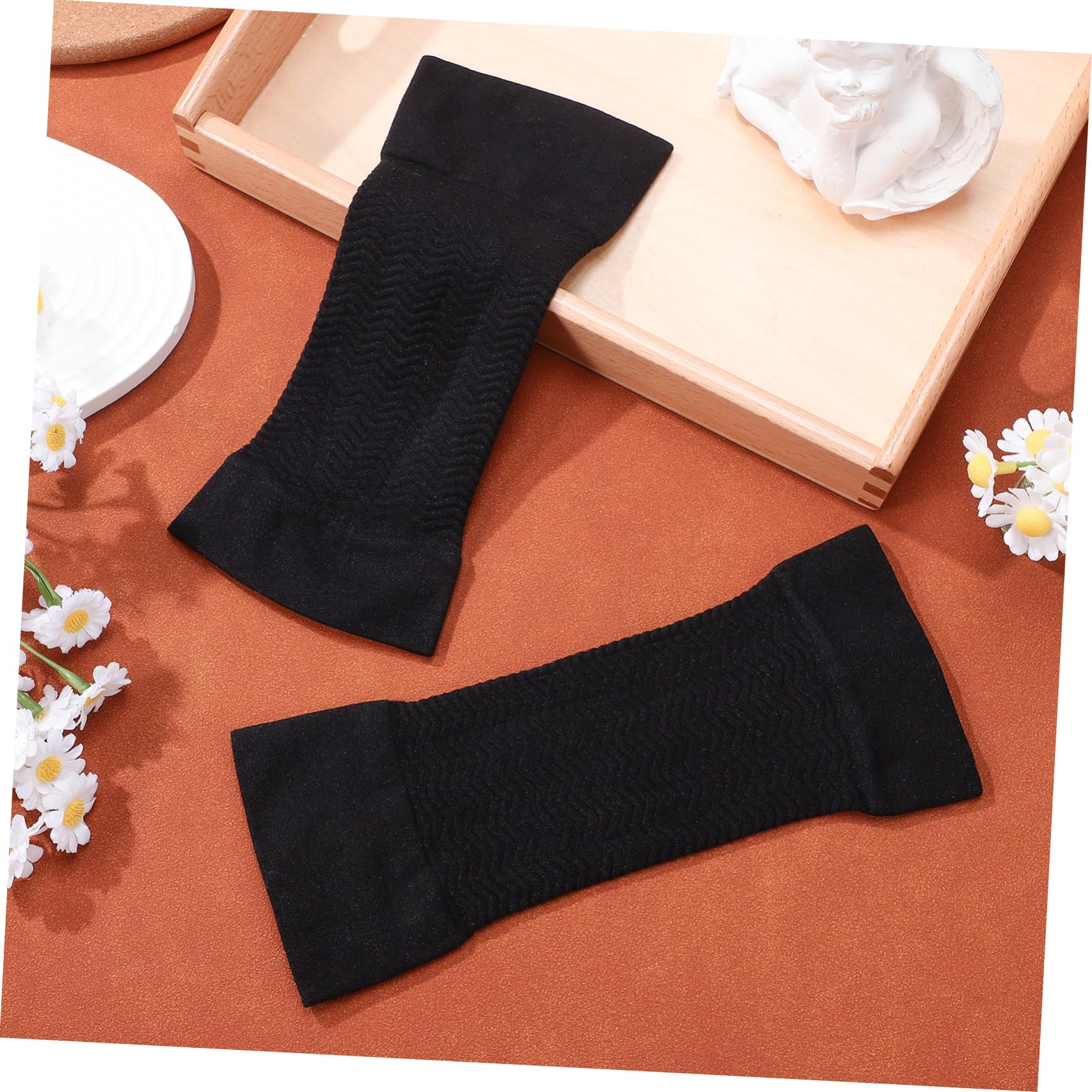 Manchons de Compression Bras Noirs, 1 Paire, Acrylique