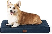 Vista 24 de Bedsure - Cama ortopédica extragrande para perros, con funda extraíble lavable, tapete de espuma con forma de huevera para jaula de mascota, apta