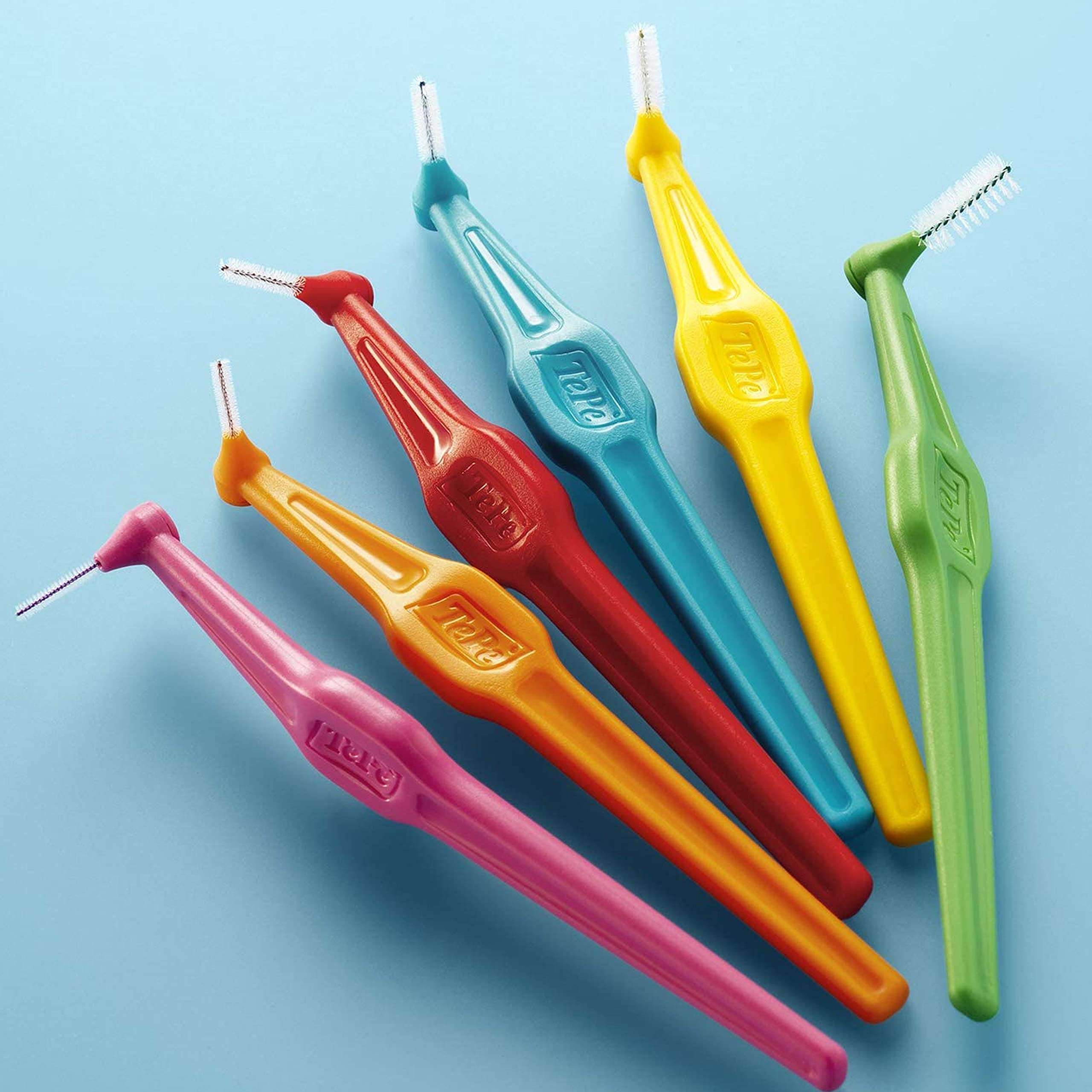 TePe Cepillo interdental tamaño 2 0,5 mm ángulo – Paquete de 6, Total 60